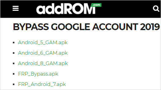 Bypass FRP addROM