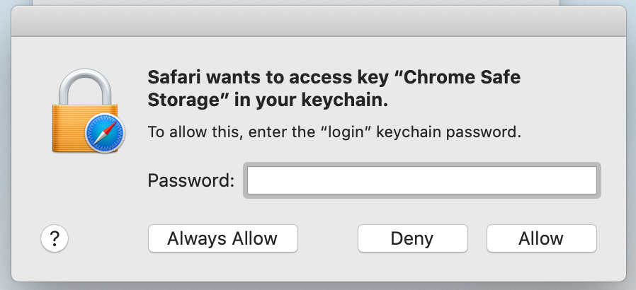 sync google chrome passwords with keychain