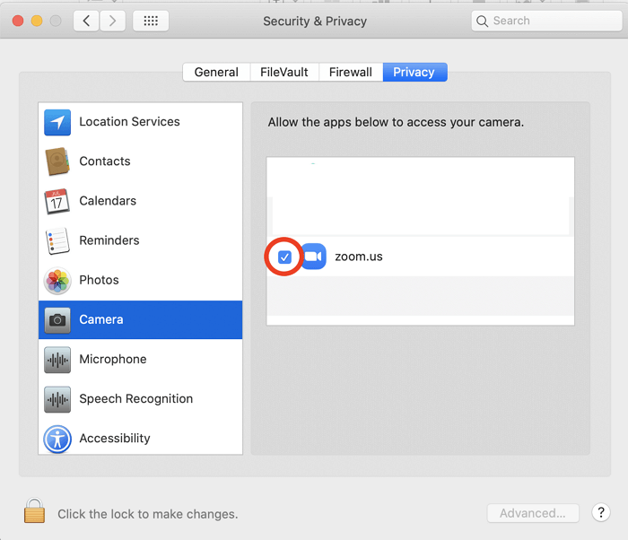 Fix Zoom Camera Not Working on Mac