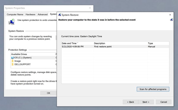 location is not available windows 10 как исправить choose a restore point to do system restore