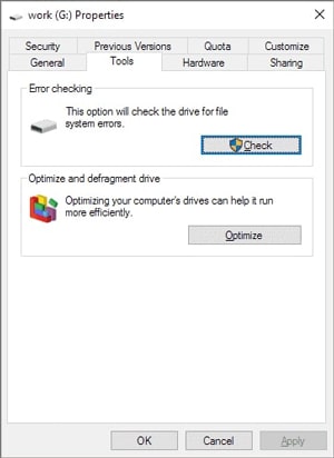 run windows device check to fix the corrupted sd card