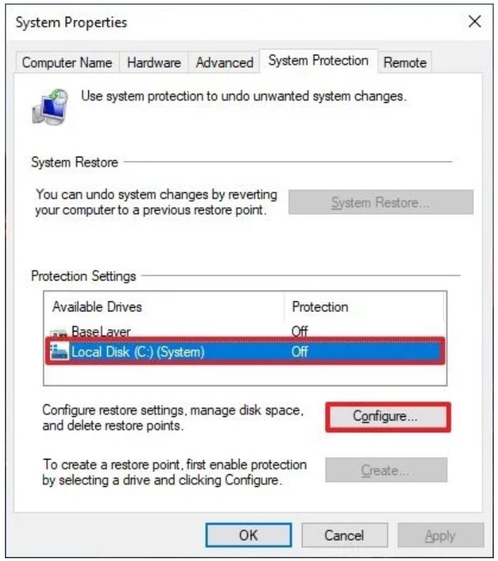 how to restore w10privacy settings