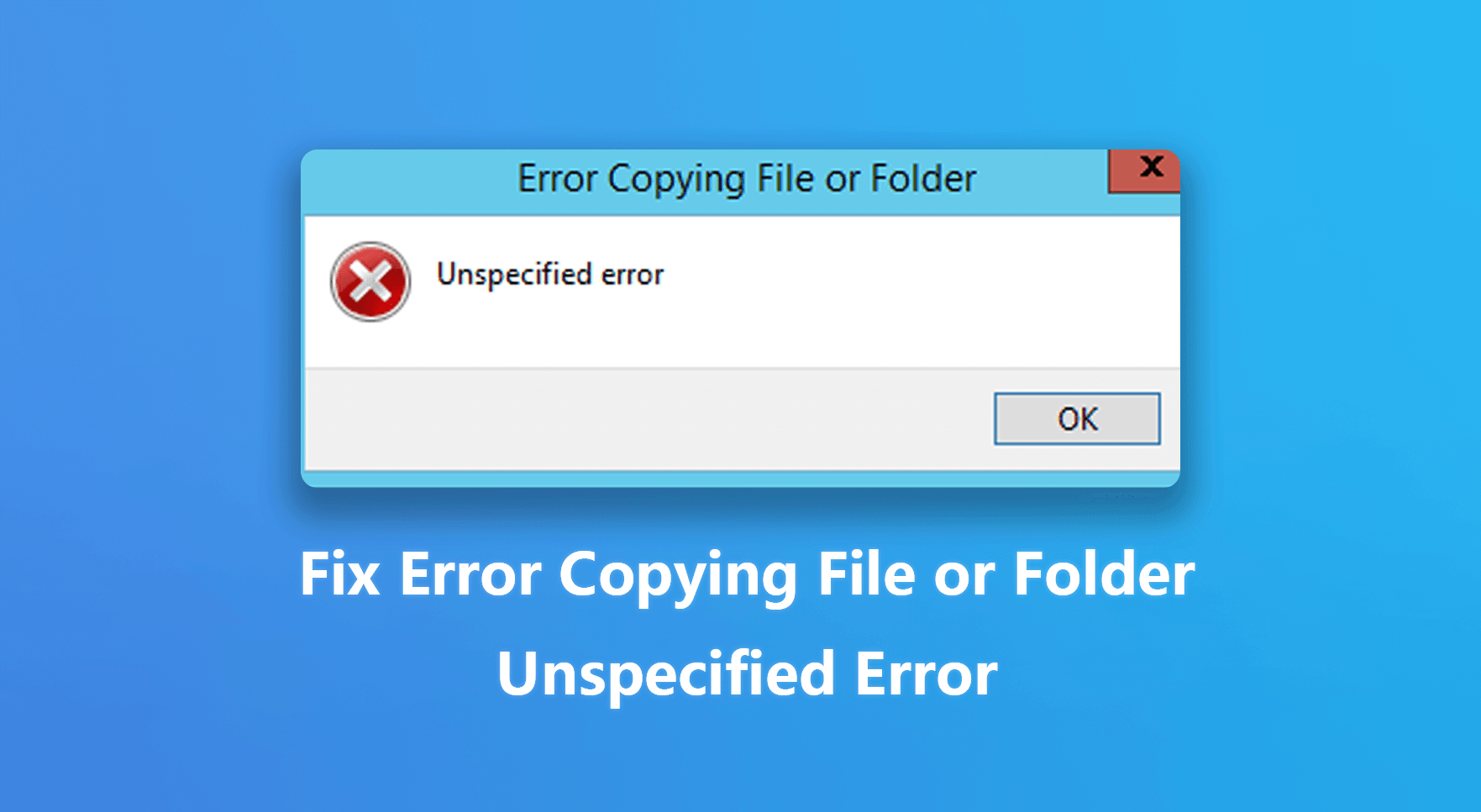 error copying file or folder