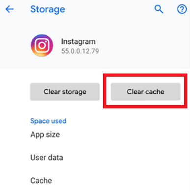 ins clear cache