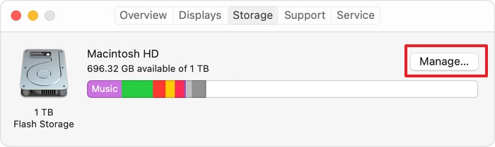 mac storage manage