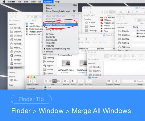 manage finder windows mac