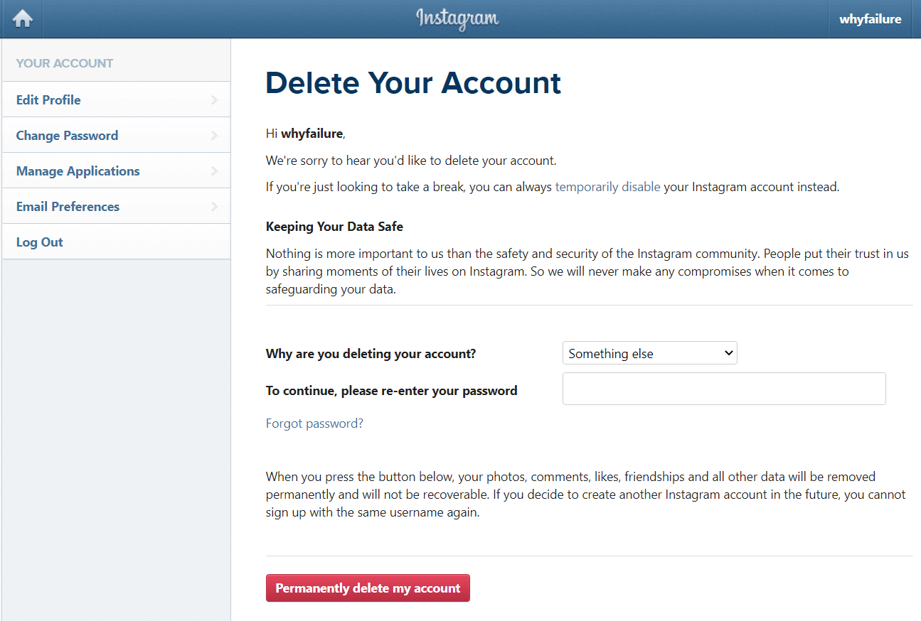 How To Delete Instagram Account Without Logging In All