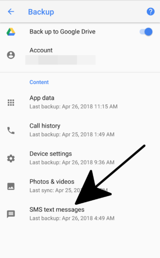 android text message recovery