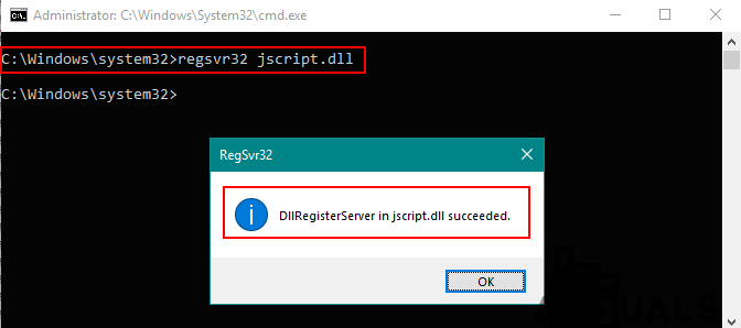 regsvr32 jscript