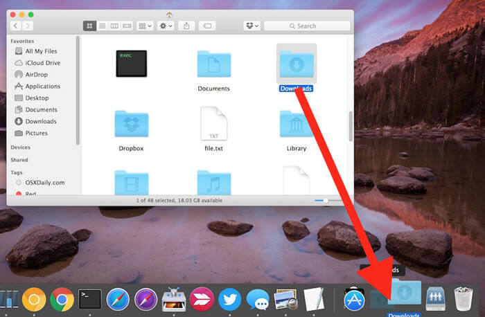 restore-deleted-downloads-folder-mac-dock