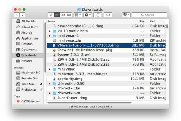 review downloads folder mac