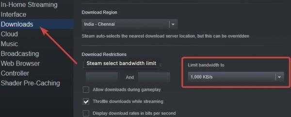 steam download keeps stopping