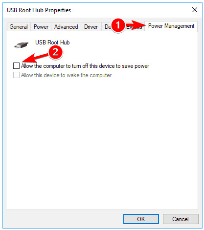 allow the computer to turn off this device to save power