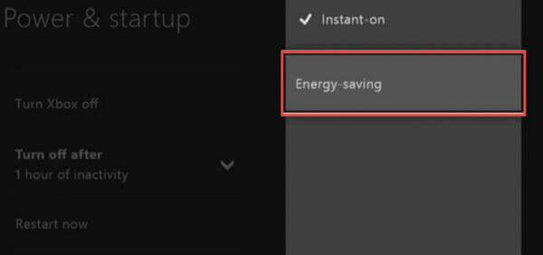 xbox energy saving mode