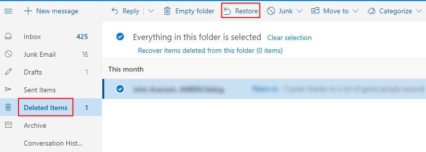 hotmail email recovery