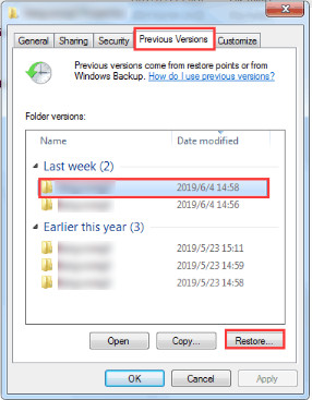 recover deleted profile windows 7