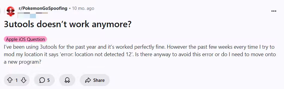 3utools error 12