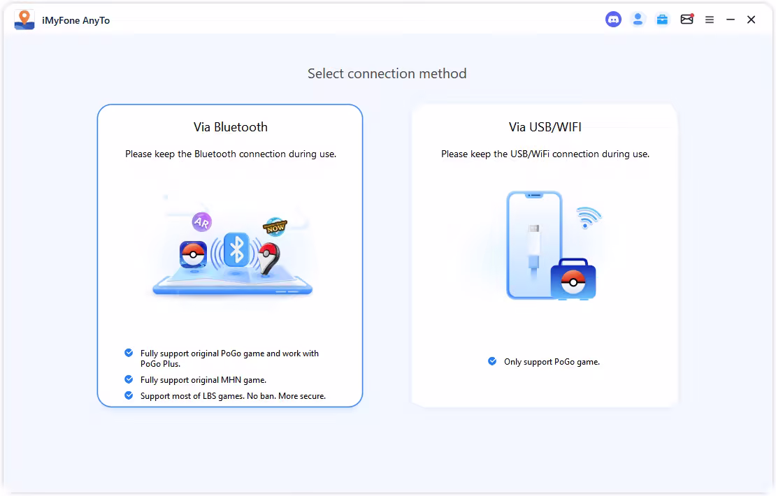 Launch AnyTo and connect your phone to your PC