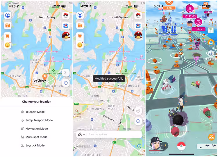 anyto fake gps in pokemon go successfully