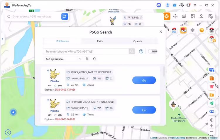 anyto pogo search iv100