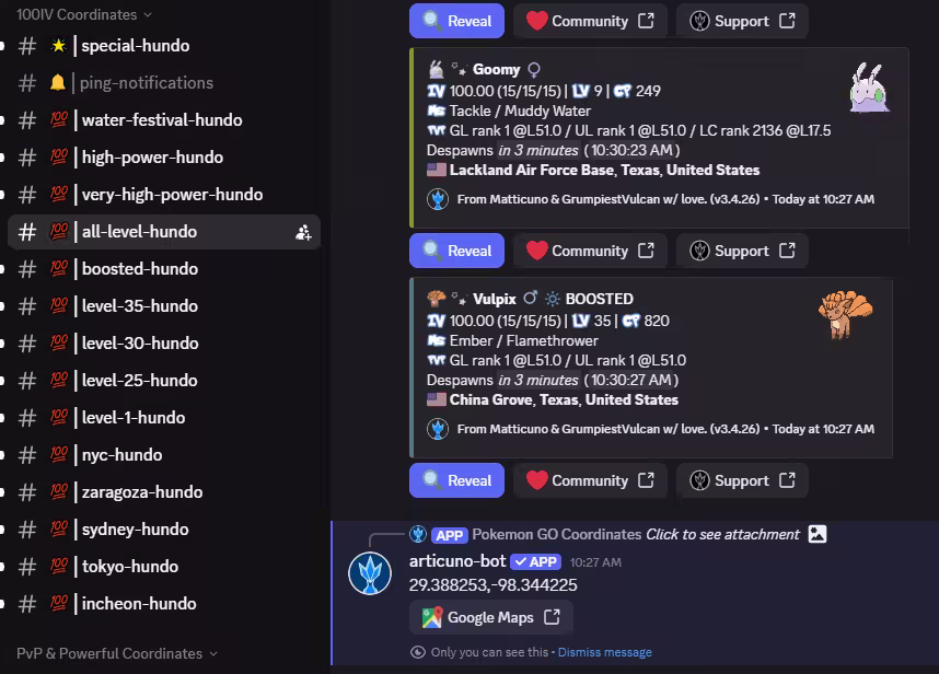 discord server for 100iv pokemon