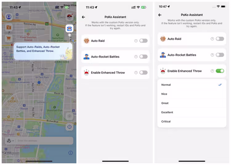 enable enhanced throw in anyto