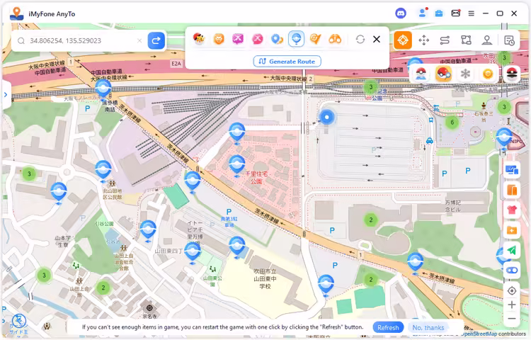 expo 70 commemorative park coordinate