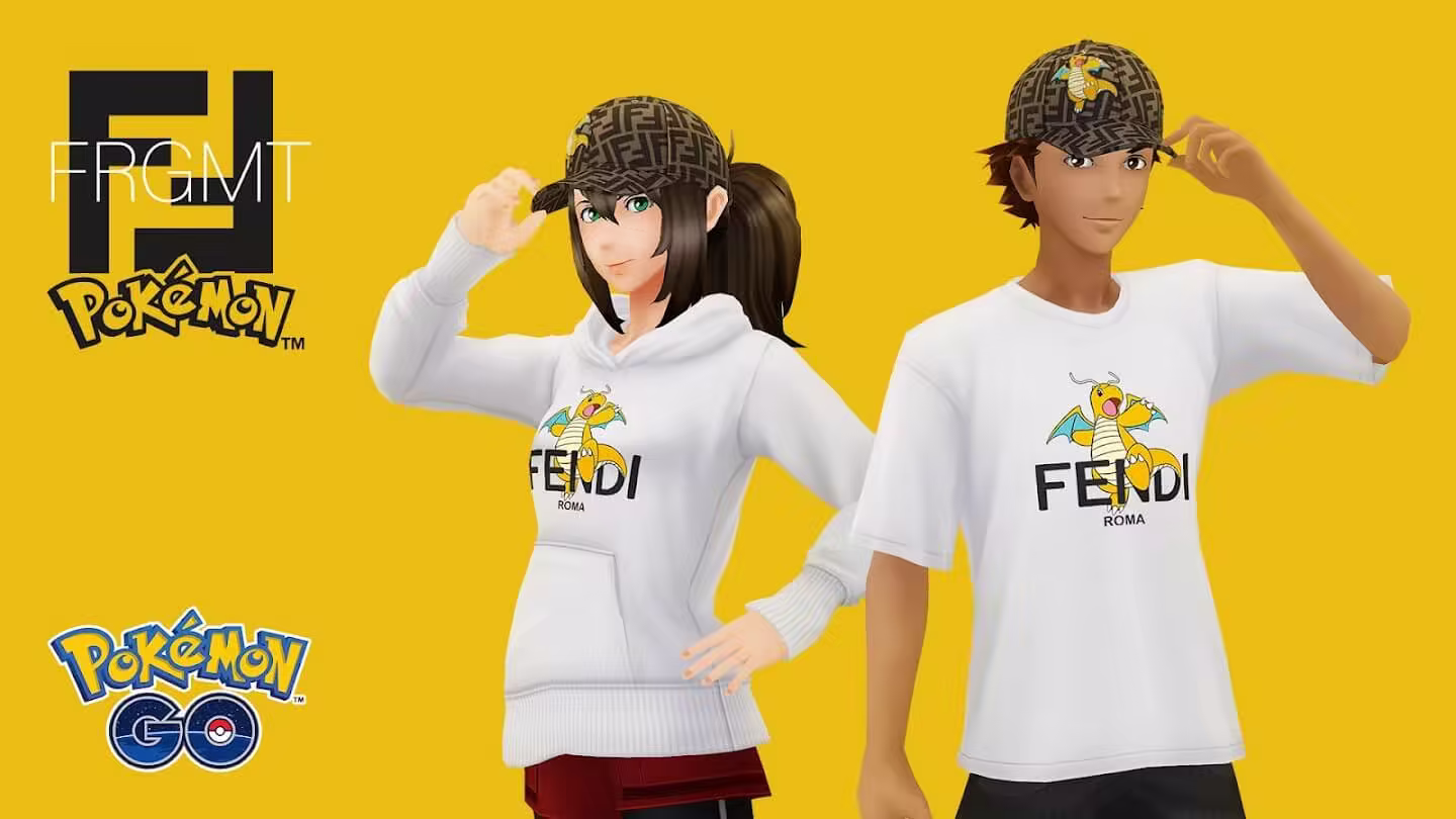 avatar items from the fendi x frgmt x pokemon