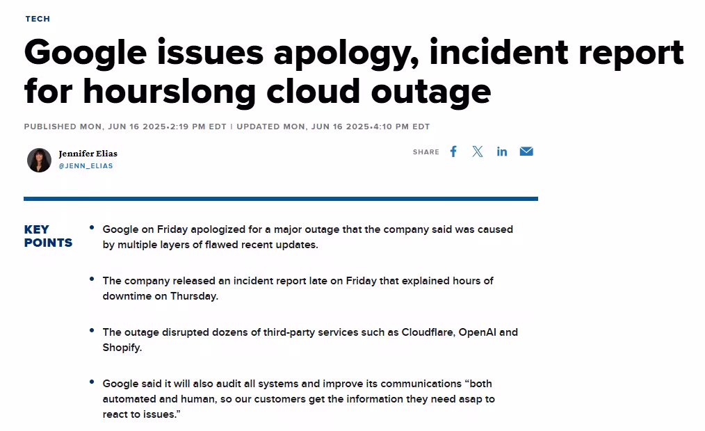 google cloud outage june 2025