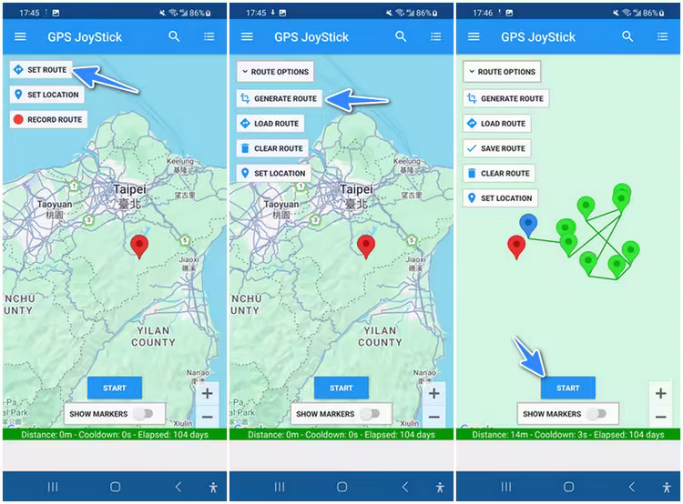 how to auto walk with gps joystick app ninjas