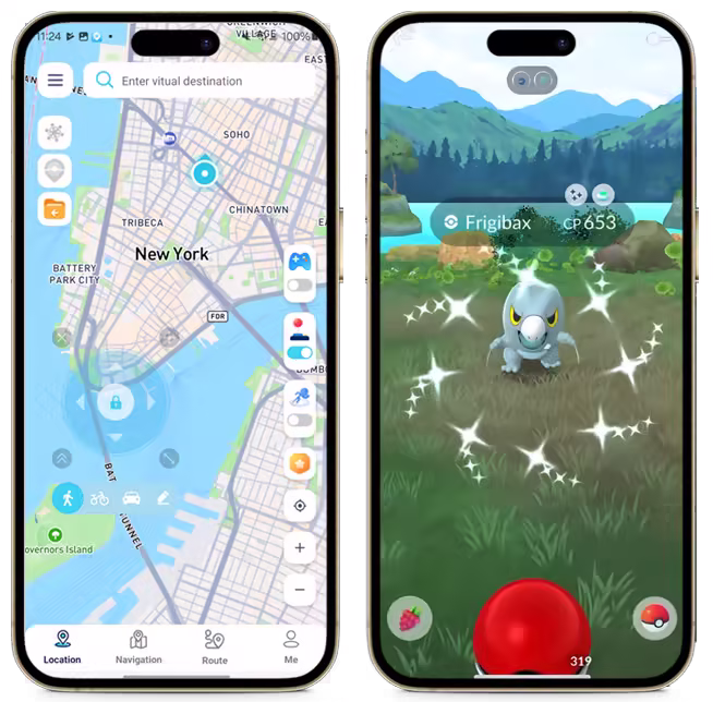 irocket locspoof pokemon go joystick