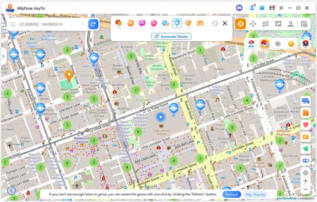 melbourne australia pokemon go coordinates