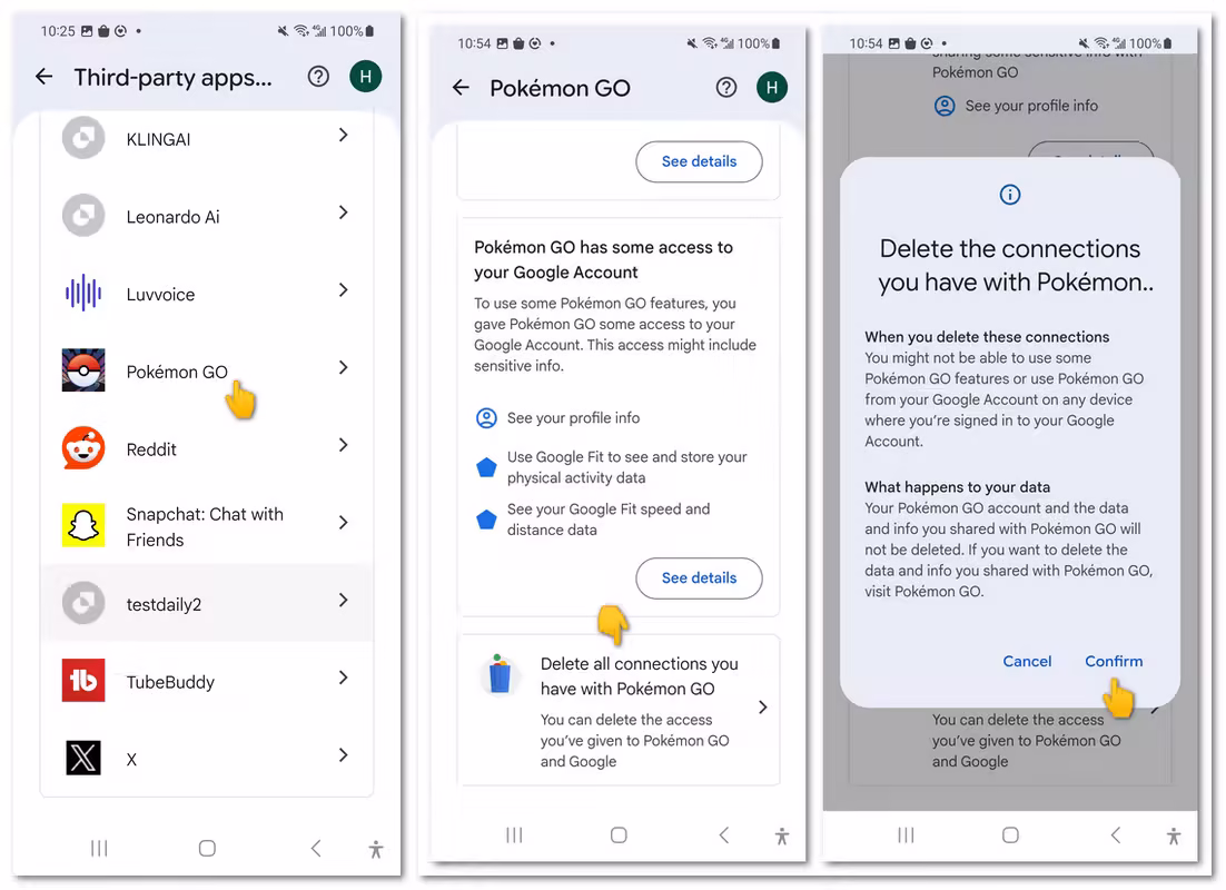 relink google fit with pokemon go