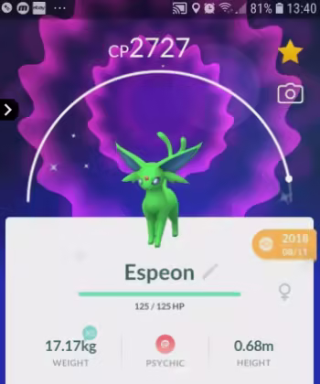 strongest eevee evolution for pve espeon