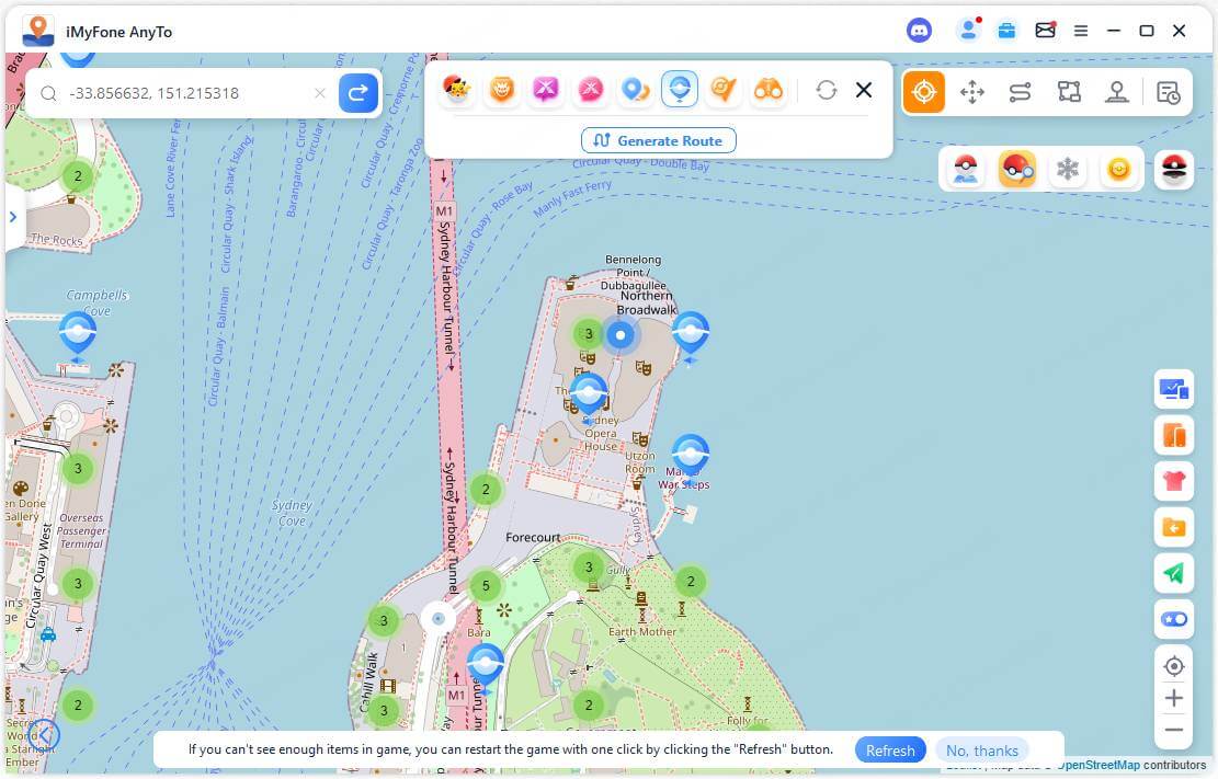 sydney australia pokemon go coordinates