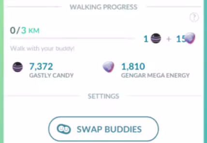 walk with buddy to get mega energy