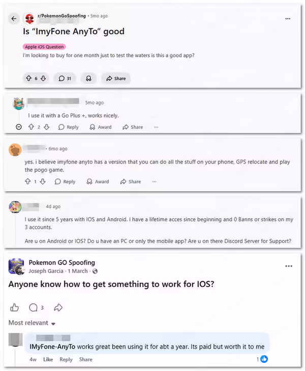 what spoofing community says about anyto