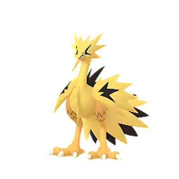 zapdos in pokemon go highest cp rank