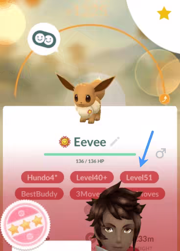 best pokemon buddy eevee level 51