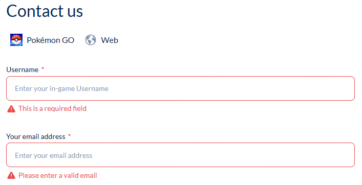 fill in the form