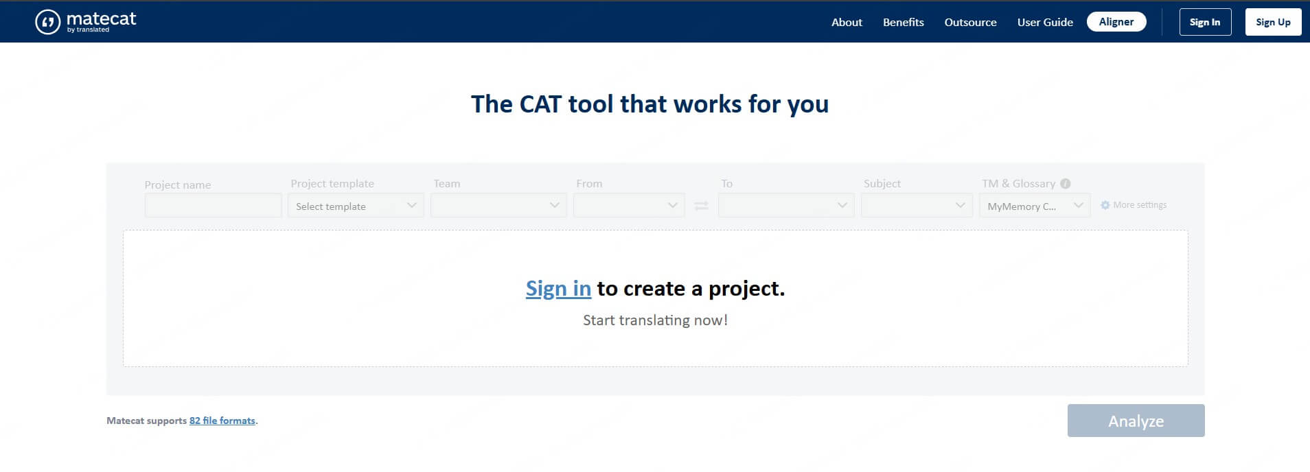 MateCat افضل ترجمة بالذكاء الاصطناعي