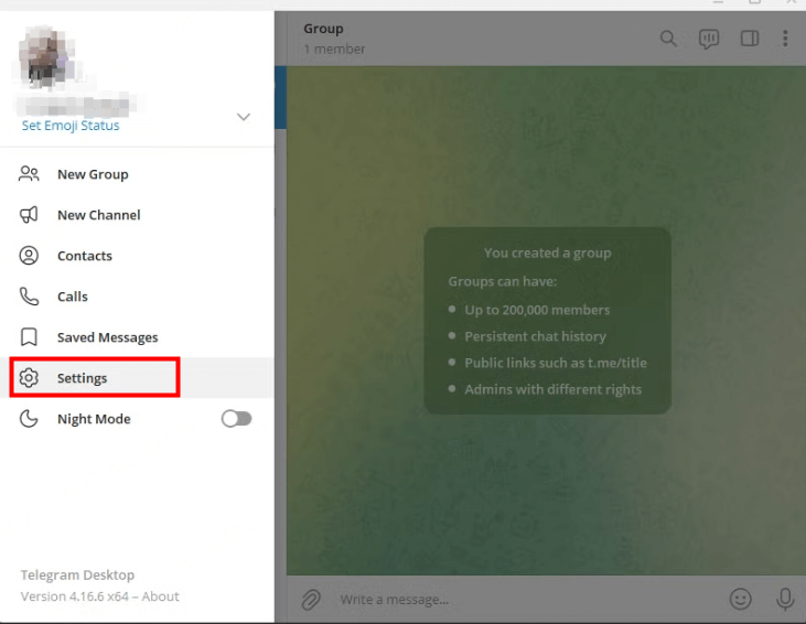 تسجيل الدخول إلى حساب Telegram الخاص بك على جهاز الكمبيوتر