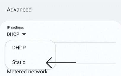 تغيير عنوان IP للاندرويد