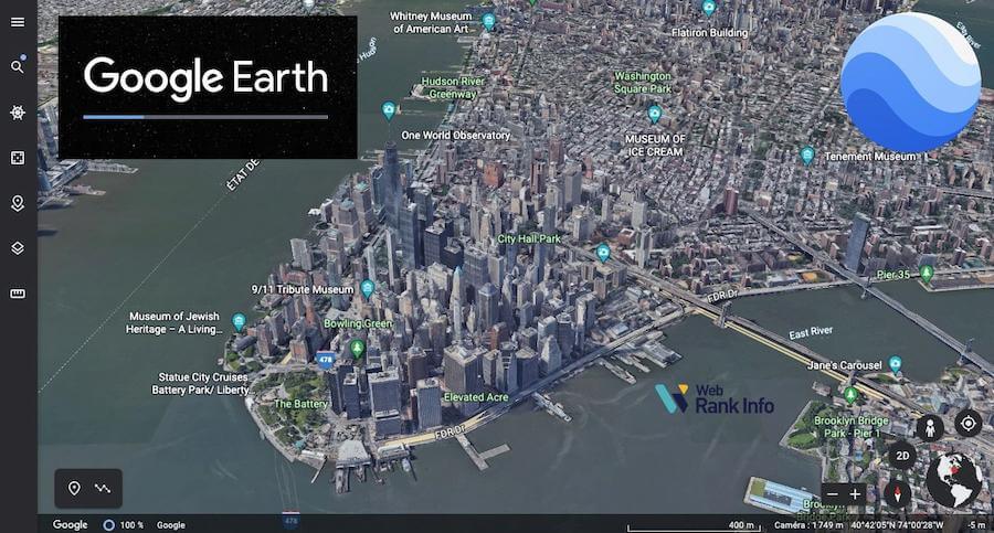 تحديد الموقع عبر Google Earth