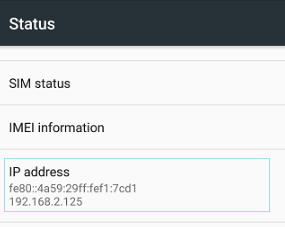 رؤية عنوان IP على الأندرويد
