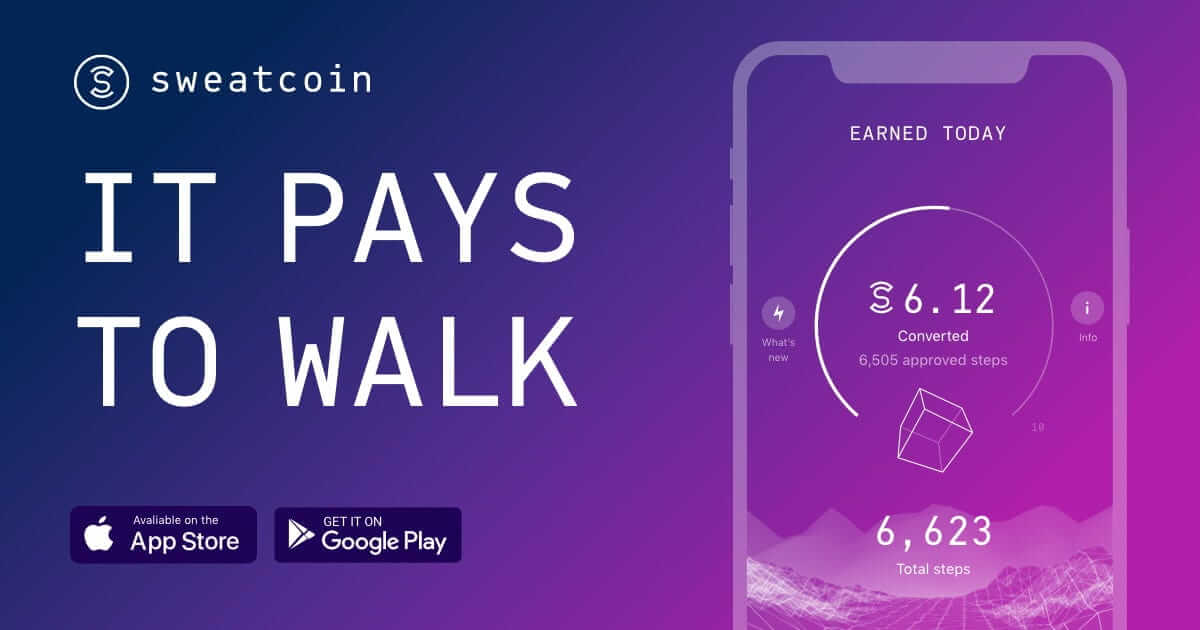 Sweatcoin تطبيق ربح المال من المشي