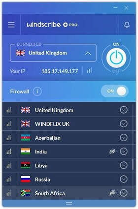 Windscribe VPN للايفون مجاني