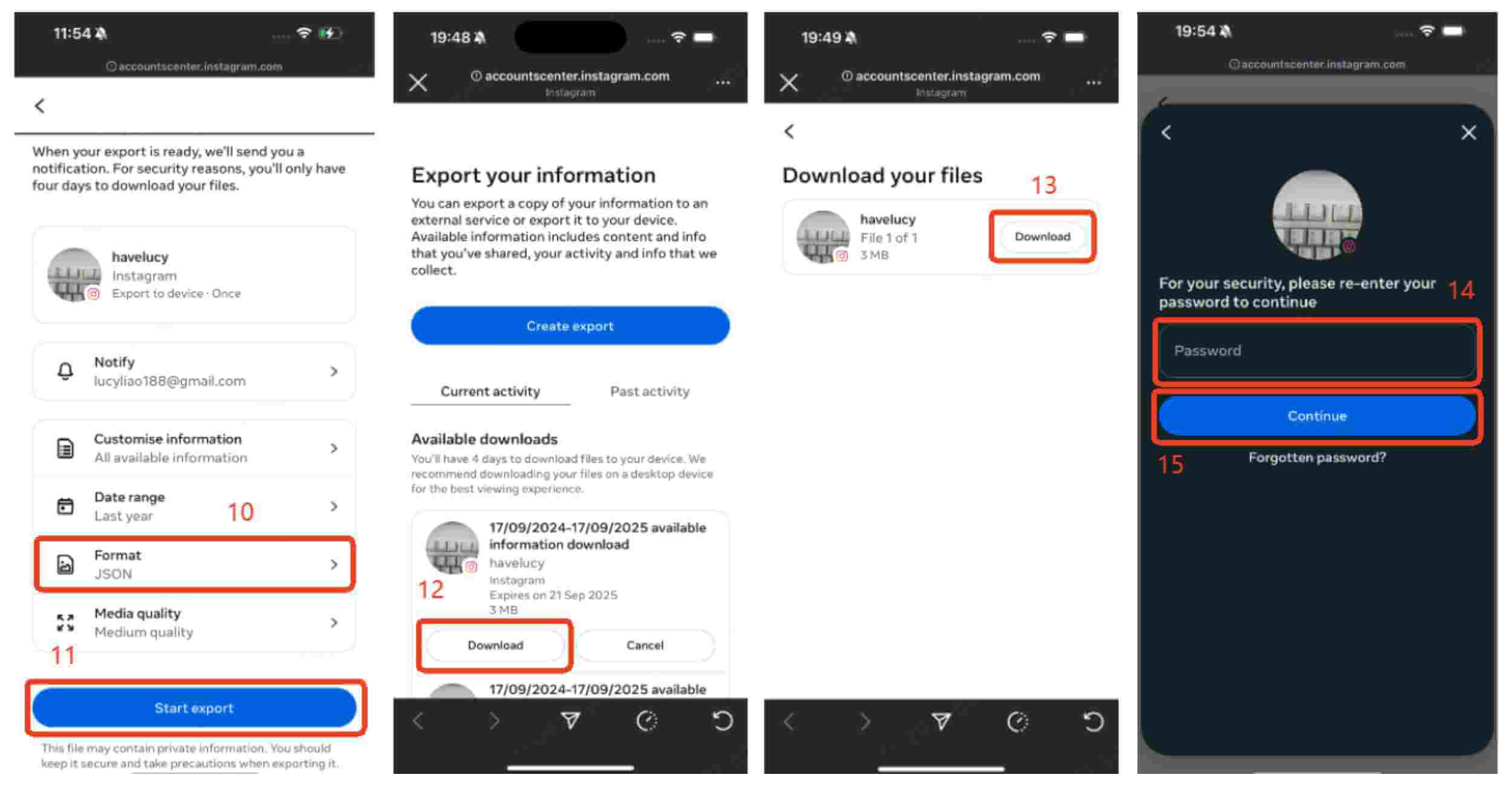 10-14 خطوة لاستعادة بيانات ins