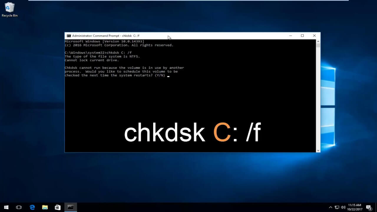 أمر chkdsk