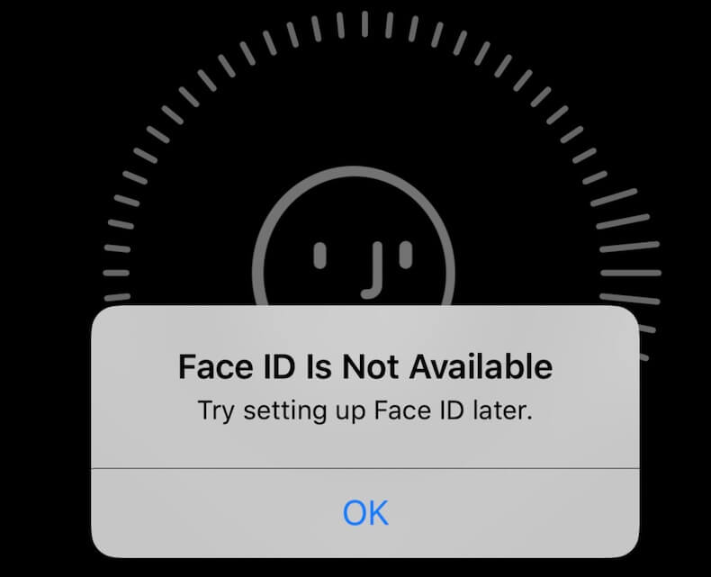 خاصية Face ID للآيفون غير متاحة